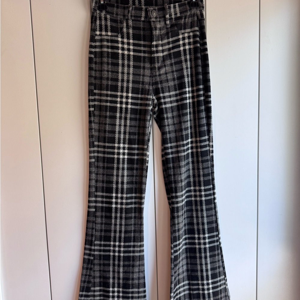 American Eagle Outfitters Plaid Flare Pants